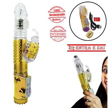 vibrador rabbit rotativo e reverso recarregavel sex shop exotic house em fortaleza