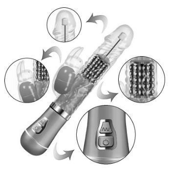 vibrador rabbit rotativo entra e sai recarregavel sex shop exotic house em fortaleza
