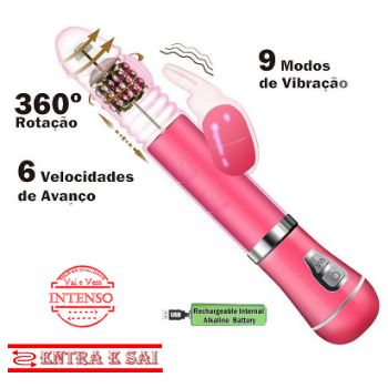 vibrador rabbit rotativo entra e sai recarregavel sex shop exotic house em fortaleza
