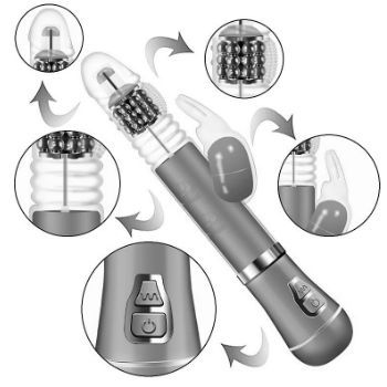 vibrador rabbit rotativo entra e sai recarregavel sex shop exotic house em fortaleza
