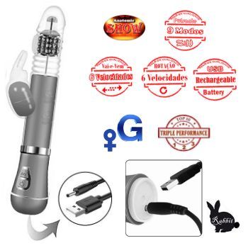 vibrador rabbit rotativo entra e sai recarregavel sex shop exotic house em fortaleza

