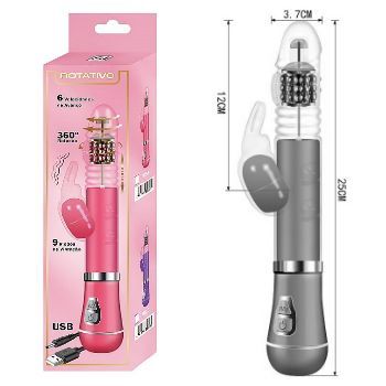 vibrador rabbit rotativo entra e sai recarregavel sex shop exotic house em fortaleza
