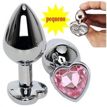 plug dilatador anal aço metal joia coração sex shop exotic house em fortaleza