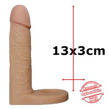Pênis com anel companheiro em cyberskin sex shop exotic house em fortaleza
