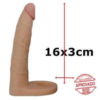 Pênis com anel companheiro em cyberskin sex shop exotic house em fortaleza