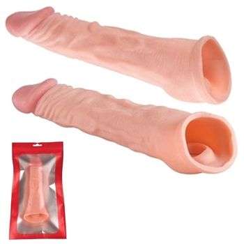  capa peniana extensora expansora cyber skin prolongadora sex shop exotic house fortaleza