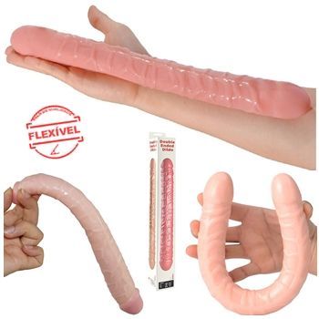 double ended dildo penis dupla penetração penetrador duplo sex shop exotic house em fortaleza