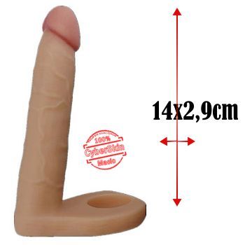 Pênis com anel companheiro em cyberskin sex shop exotic house em fortaleza