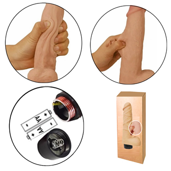 protese clone penis dildo realistico testiculos escroto TPE cyberskin sex shop exotic house em fortaleza
