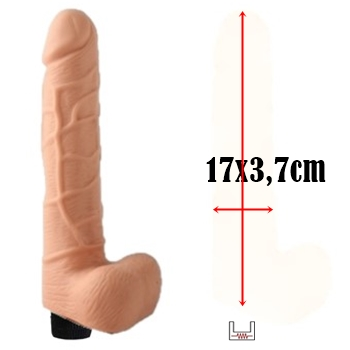 protese clone penis dildo realistico testiculos escroto TPE cyberskin sex shop exotic house em fortaleza