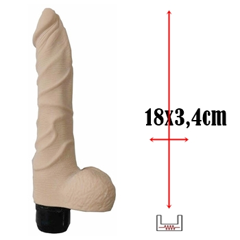 protese clone penis dildo realistico testiculos escroto TPE cyberskin sex shop exotic house em fortaleza