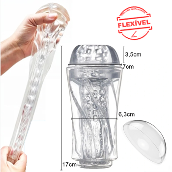 masturbador masculino flashlight cup lanterna transparente sex shop exotic house em fortaleza
