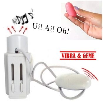 Estimulador vibrador sonoro e vibrador 2em1