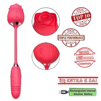 vibrador flor rosa penis vai e vem pretty love sex shop exotic house em fortaleza

