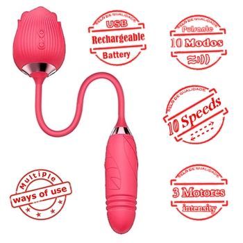 vibrador flor rosa penis vai e vem pretty love sex shop exotic house em fortaleza
