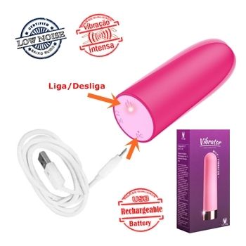 Power Bullet micro cápsula vibrador recarregável You Vibe sex shop em fortaleza