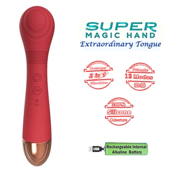 super varinha magica com etimulador lingua 2em1 magic hand tongue sex shop exotic house em fortaleza