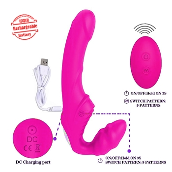 vibrador strapless nana rct shande penetrador duplo inversao de papeis dupla penetração sex shop exotic house em fortaleza
