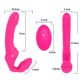 vibrador strapless nana rct shande penetrador duplo inversao de papeis dupla penetração sex shop exotic house em fortaleza
