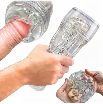 masturbador masculino flashlight transparente vagina sex shop exotic house em fortaleza