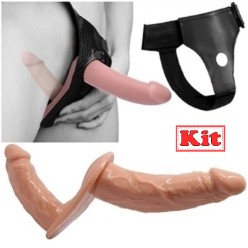 Ultra Double Dildos Passionate Harness Strap-on Baile kit cinta e protese sex shop exotic house fortaleza

