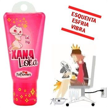gel xana loka hot flowers excitante triplo aquece esfria vibra sex shop exotic house fortaleza