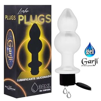 linha  plug garji  Lubrificante siliconado 30ml + plug dilatador sex shop exotic house em fortaleza