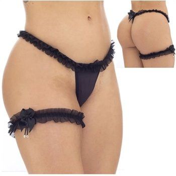 kit tanga calcinha fio dentral e liga de perna persex sex shop exotic house em fortaleza