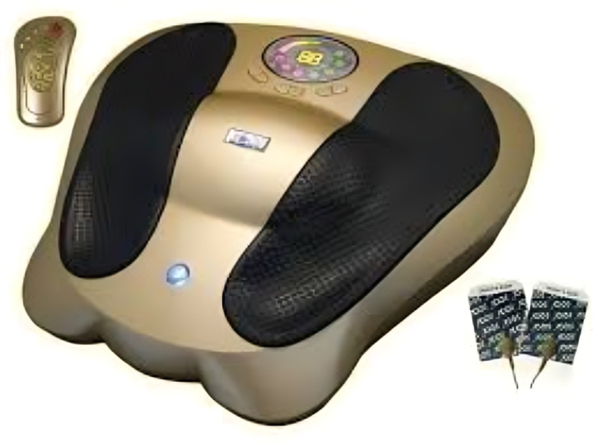 A foot massager with the number 15 on it