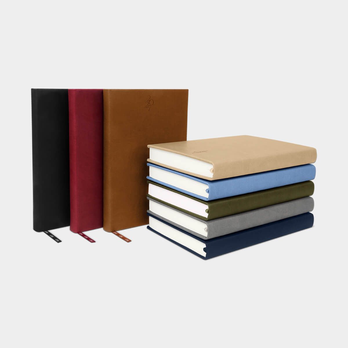 Agenda Diaria Clásica 2027 disponible en 8 colores
