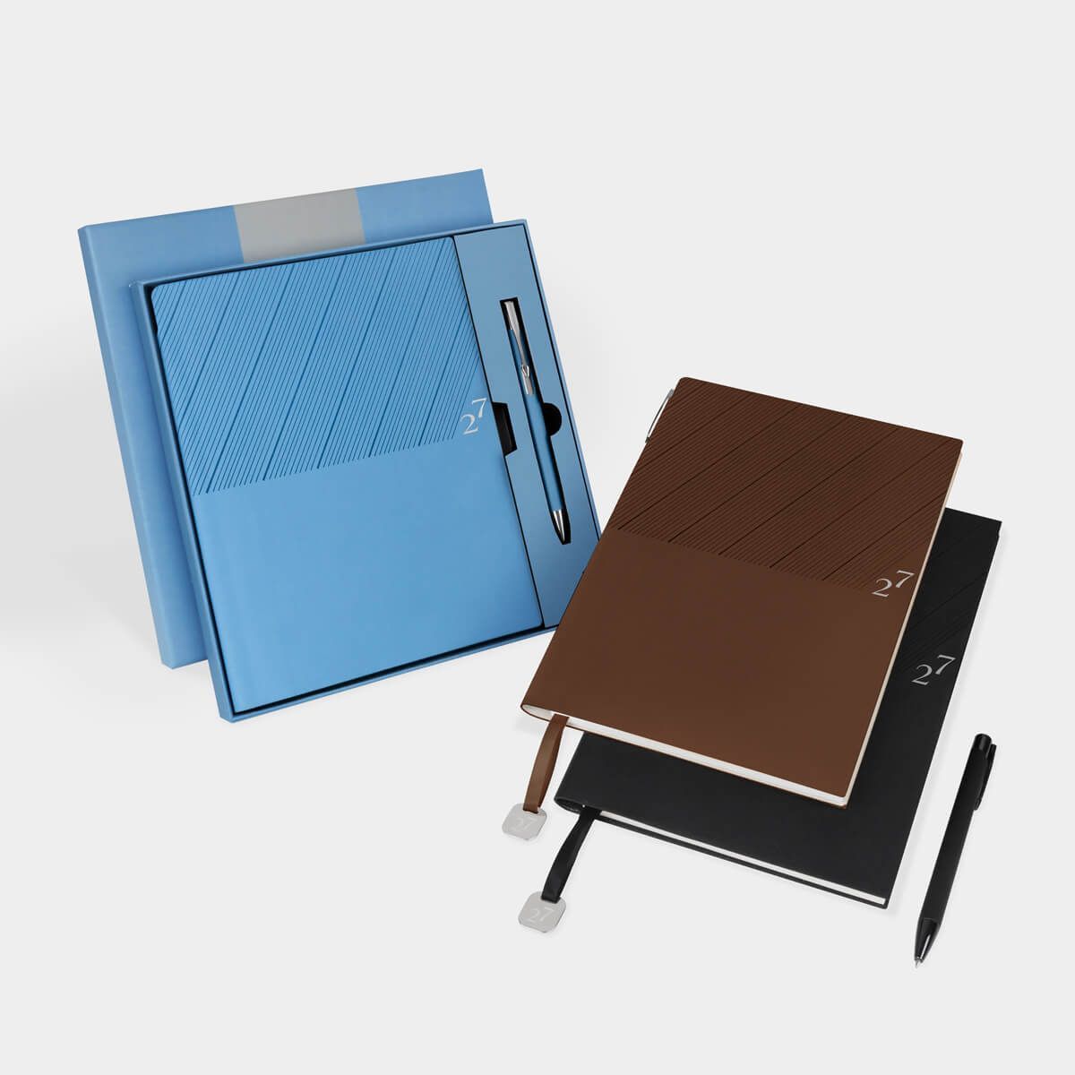 Agenda Semanal Clásica 2027 disponible en 3 colores