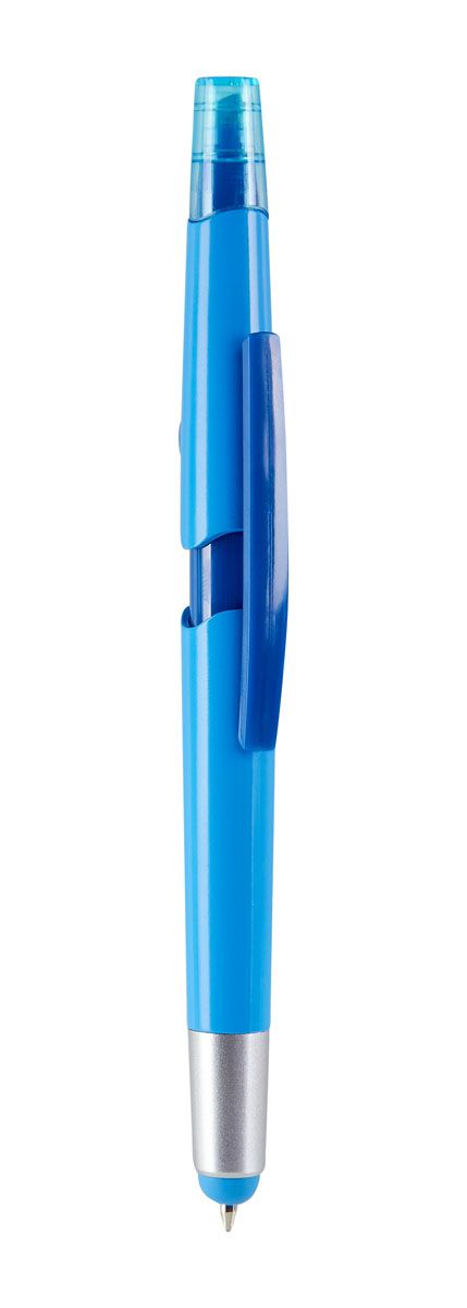 Bolígrafo Bondi con Resaltador Personalizable en color Azul
