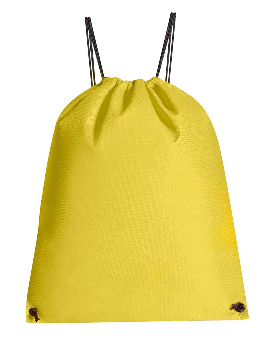 Bolsa-Mochila Pastrana personalizable en color amarillo, vista 1, SKU SIN 219