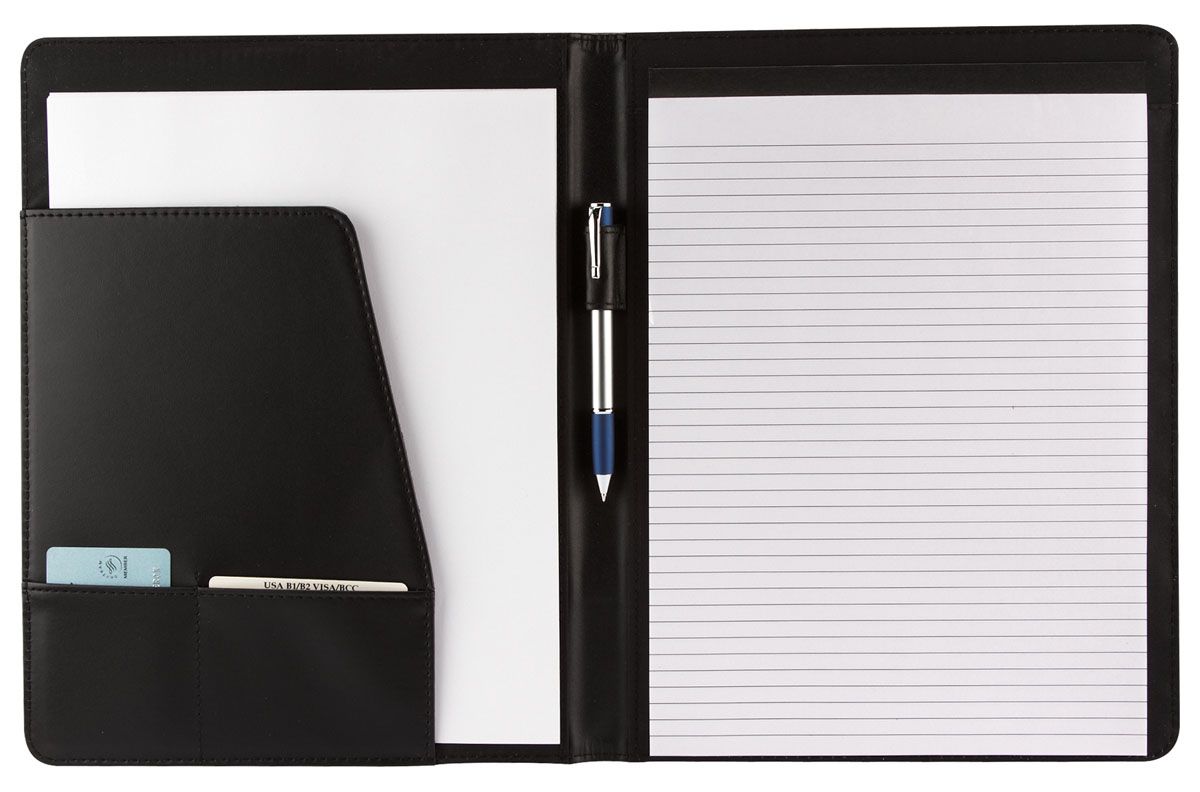 Carpeta Lisboa personalizable en negro, SKU M 80800