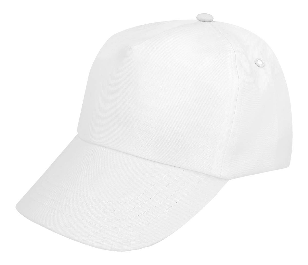Gorra Mosella personalizable en color blanco, vista 1, SKU GEP 005