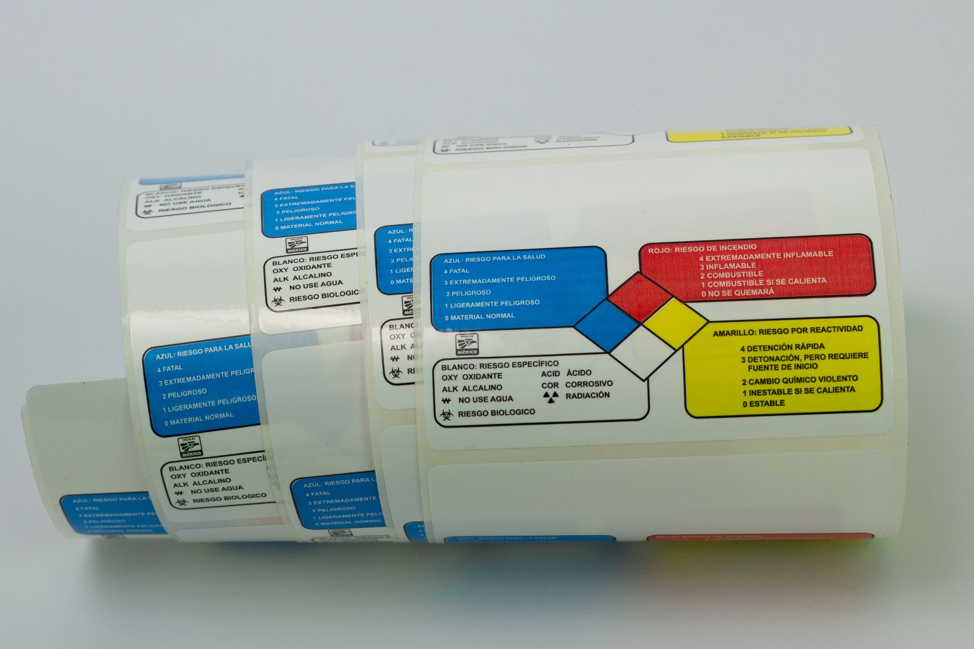 Rollos de etiquetas autoadhesivas personalizadas impresas por Geformas
