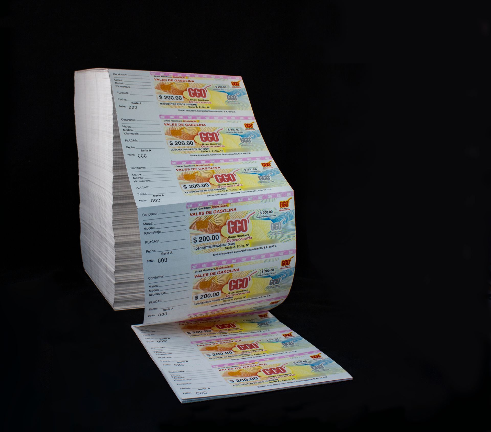 Rollos térmicos para dispensadores de combustible