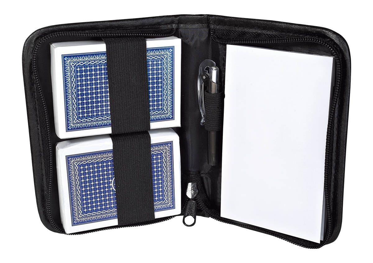 Juego De Cartas Royal personalizable en negro, SKU JM 009