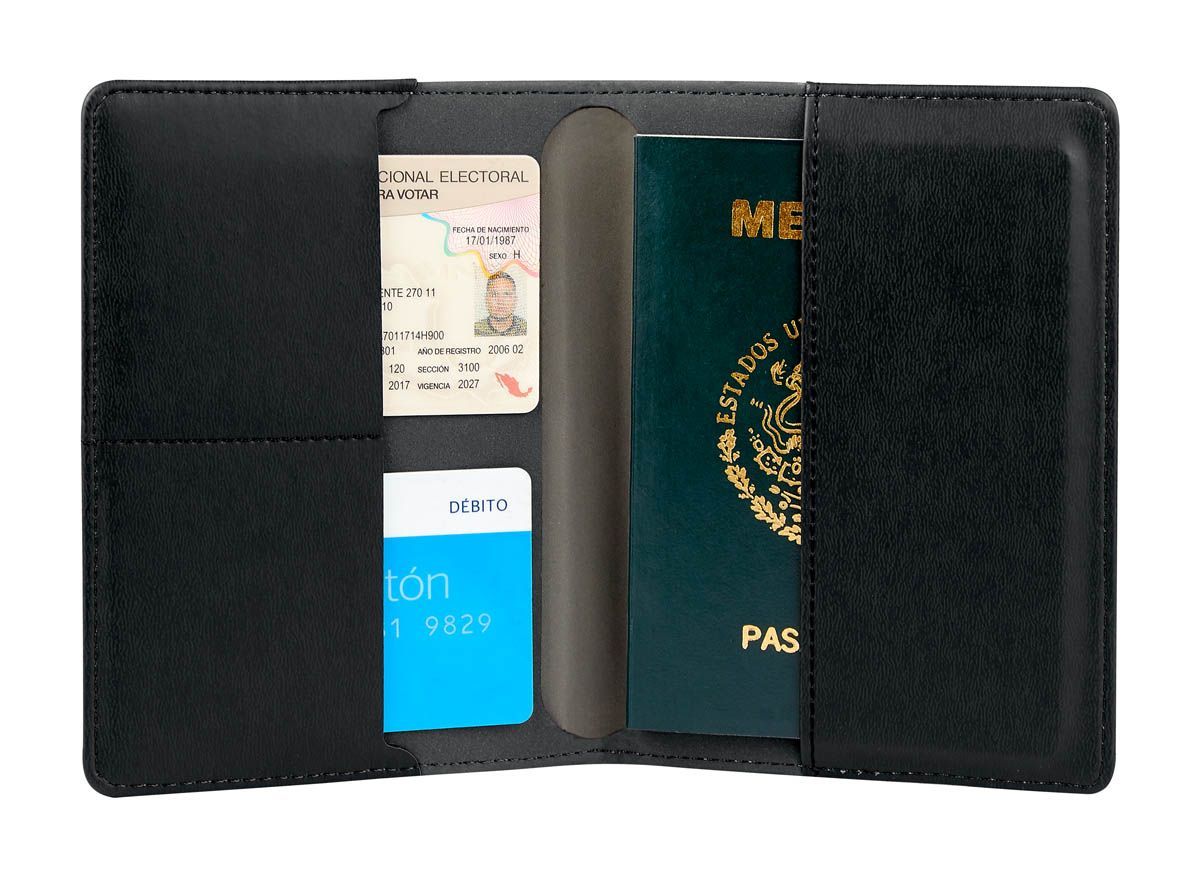 Porta Pasaporte Livigno personalizable en gris, SKU M 80120