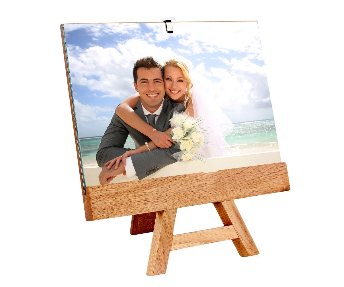 Portarretrato Arezzo personalizable en café, SKU PRT 018
