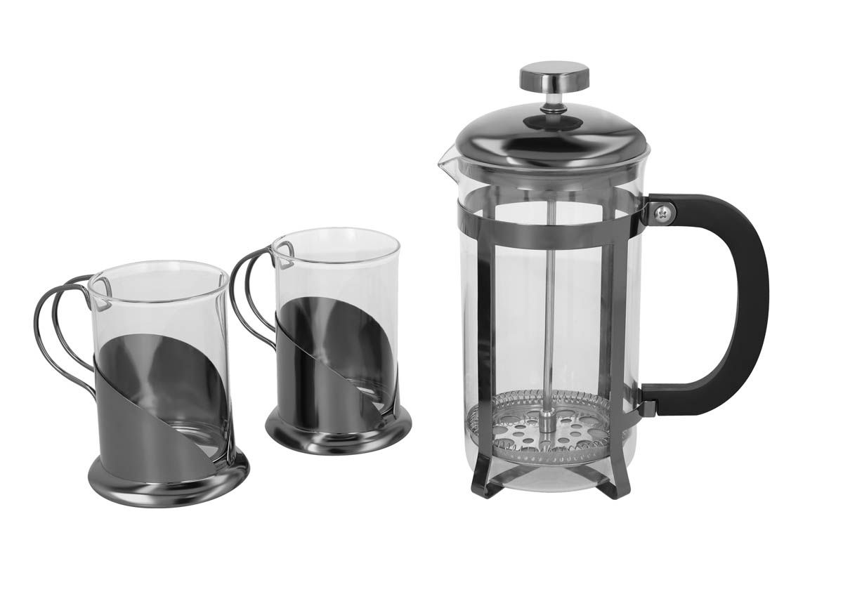 Set Cafetero Ajaccio personalizable en gris, SKU TMPS 190
