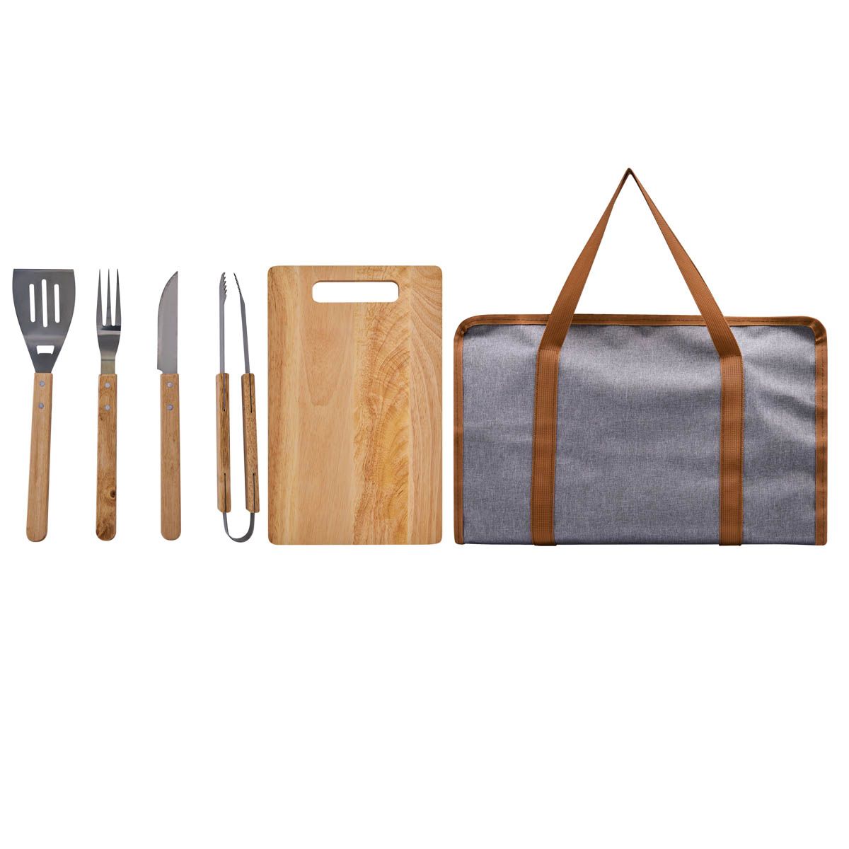 SET DE BBQ MOLT personalizable en gris, SKU BBQ 018