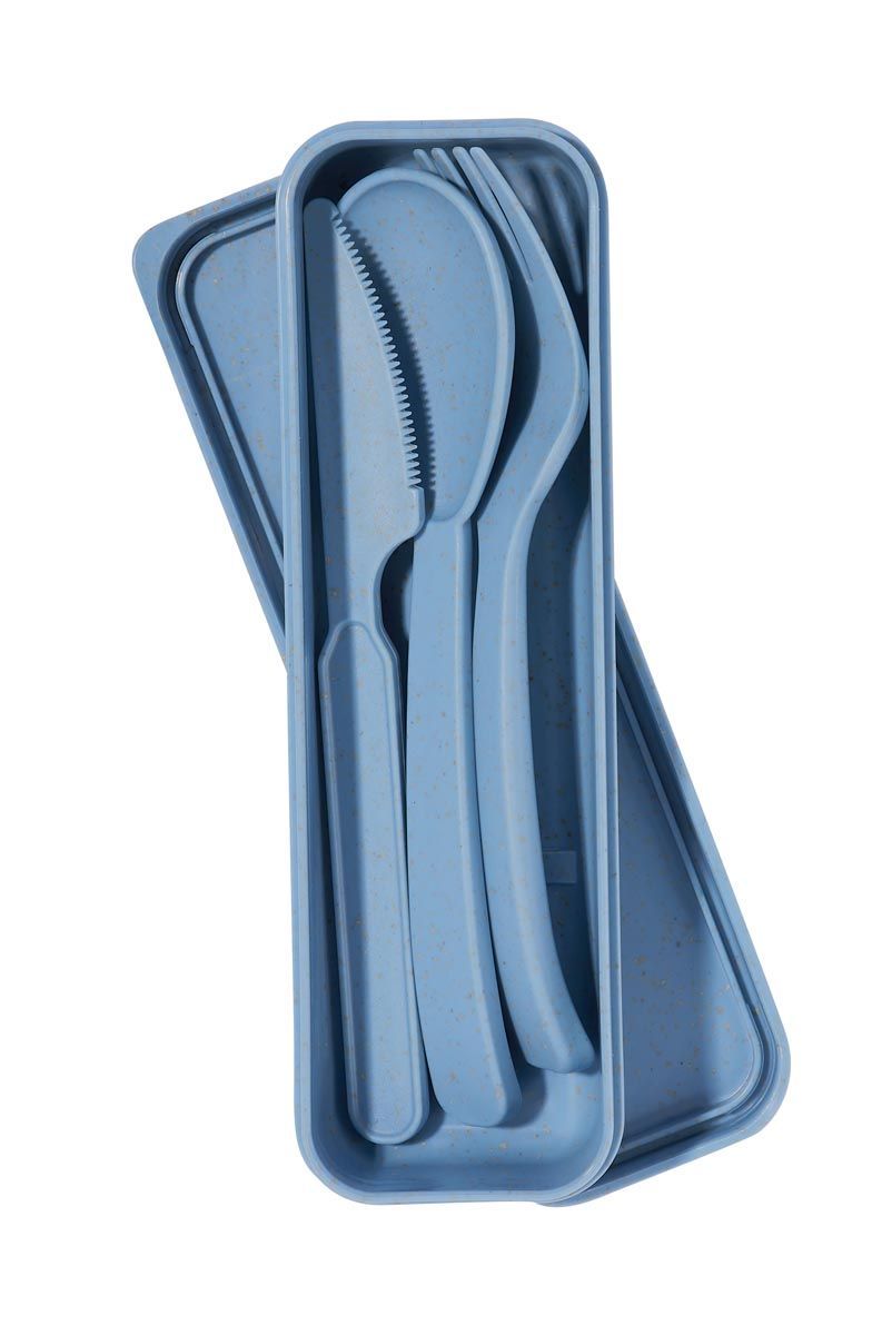 SET DE CUBIERTOS THAI personalizable en azul, SKU KTC 590