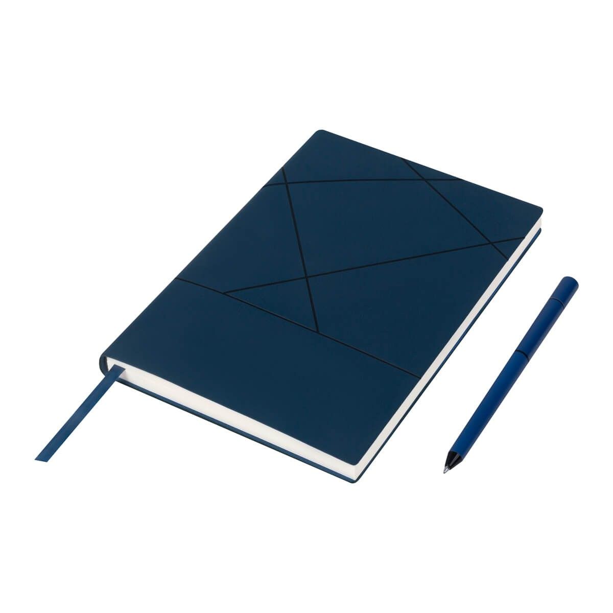 Set De Libreta Timantti personalizable en azul marino, SKU HL 9105