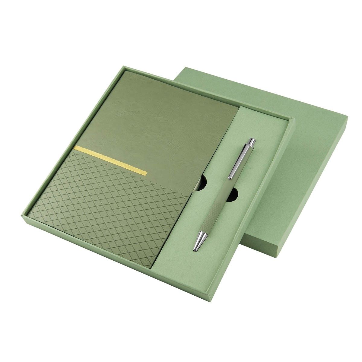 Set De Libreta Zlatna personalizable en verde, SKU HL 9063