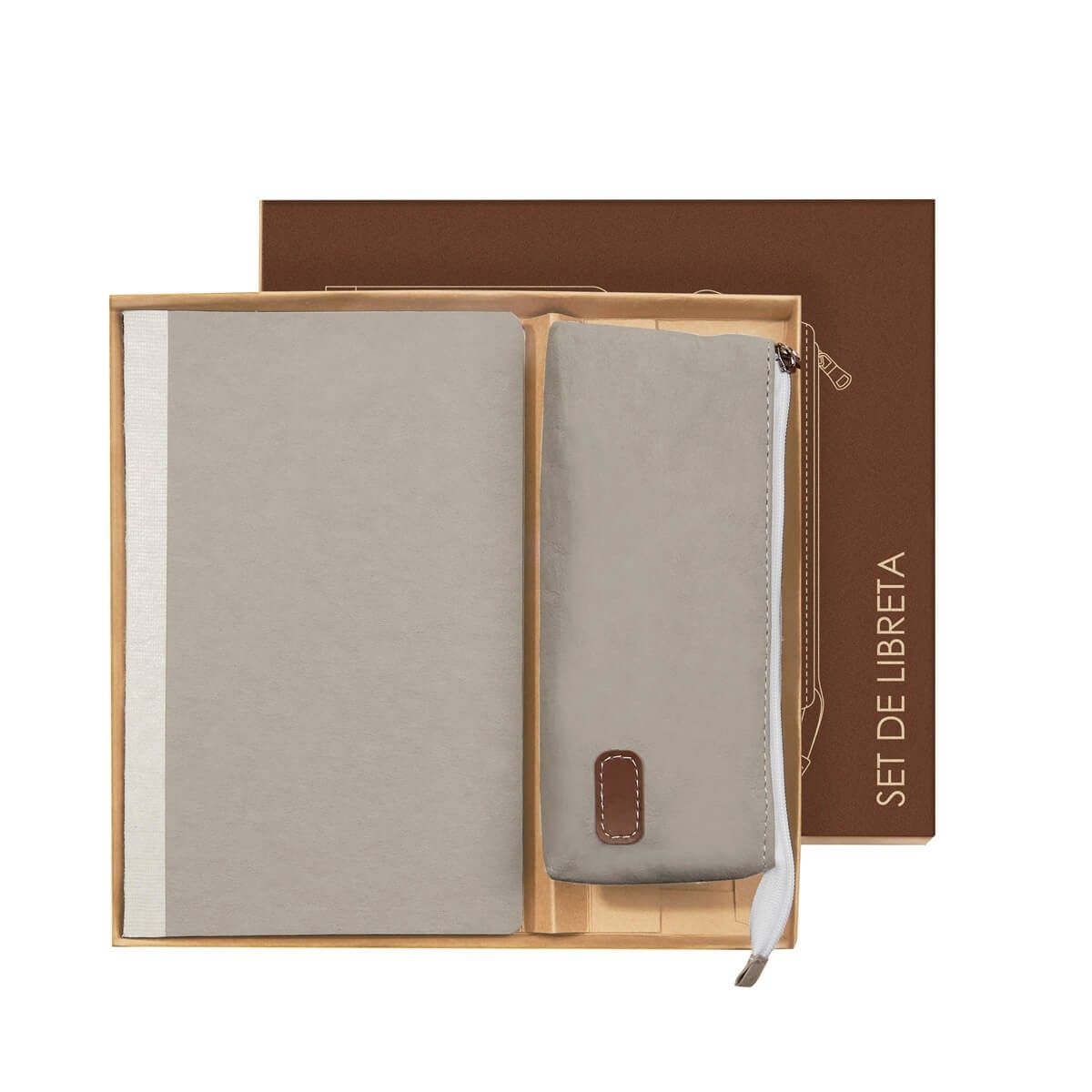 Set Eco Vaviri personalizable en gris, SKU HL 9057