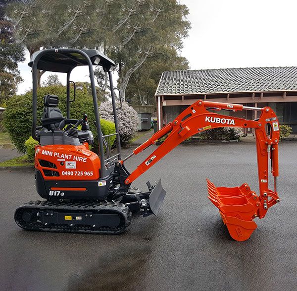 Mini excavator hire Melbourne