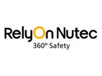 Confie no logotipo de segurança nutec 360 ° em um fundo branco