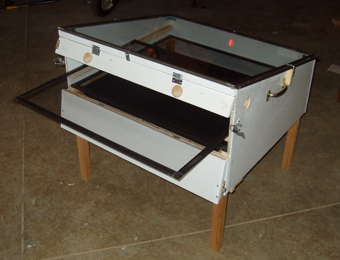 Photo of a solar dryer