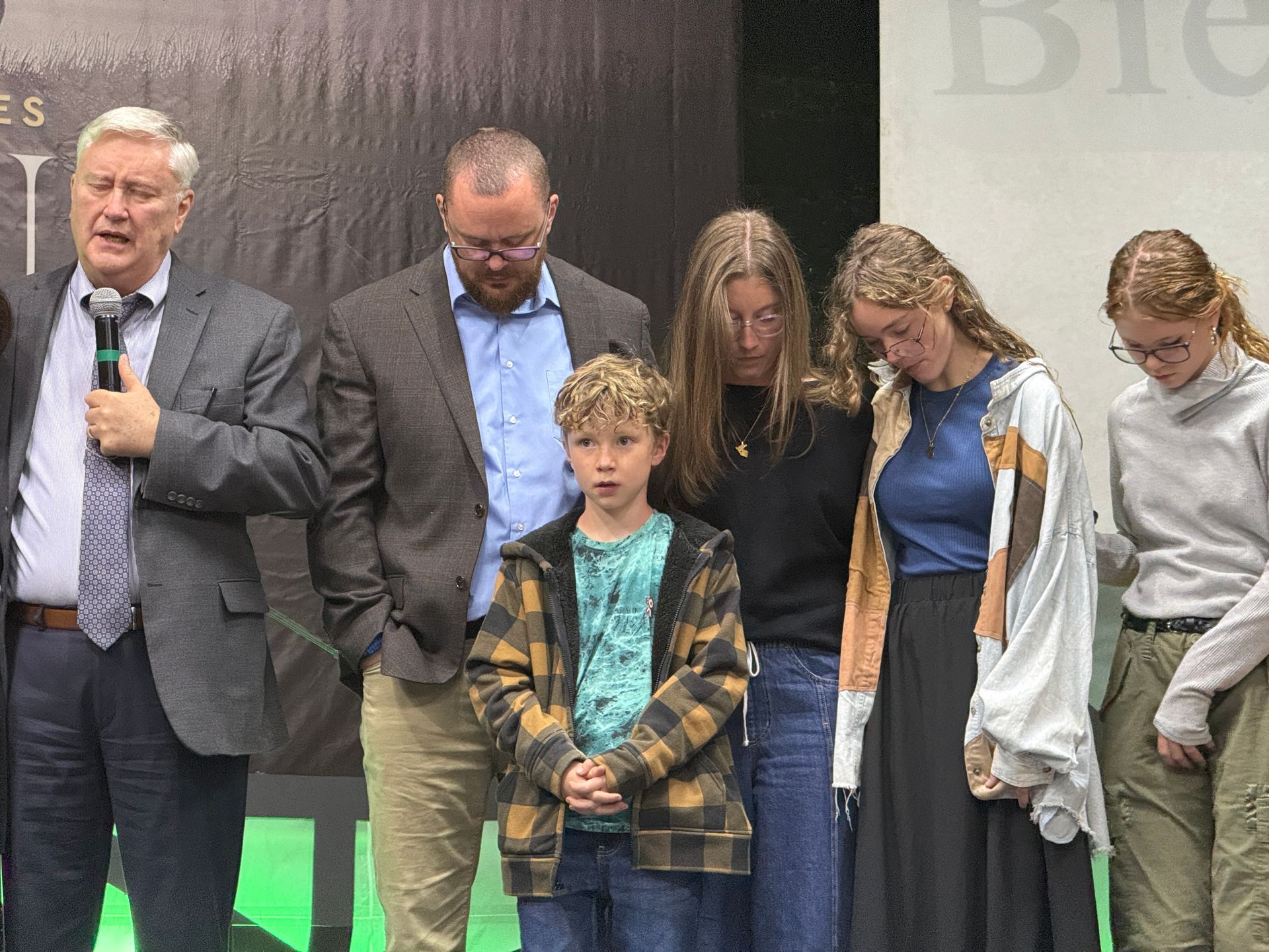 Austin Gardner with his son, missionary David Gardner, and family